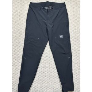 Picture Organic Clothing Pants Mens L Black Karm Stretch Belted Elastic Cuff